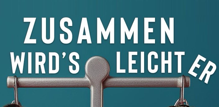 Zusammen wirds leichter banner