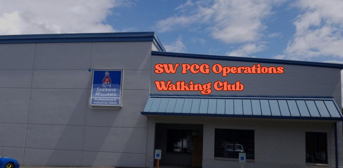 SW PCG Operations Walking Club banner