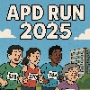 APD RUN 2025 logo