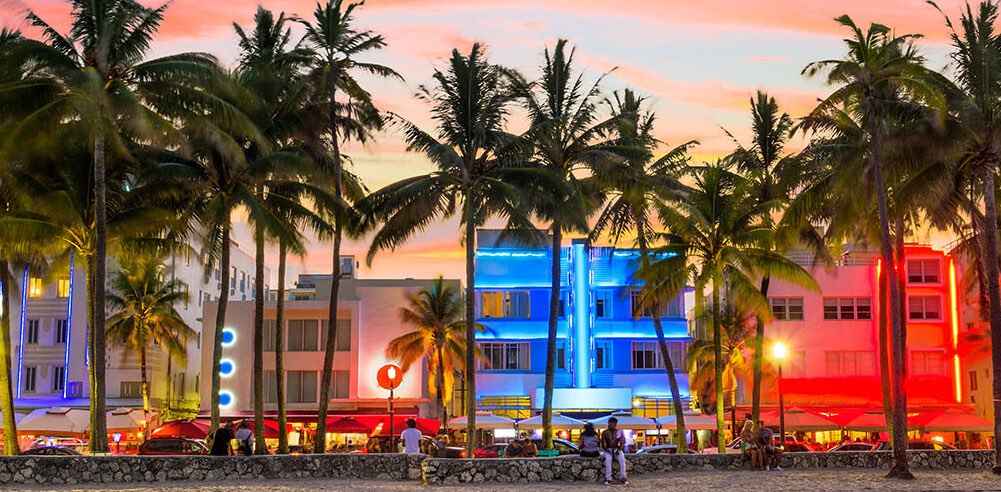 Miami Beach walk banner