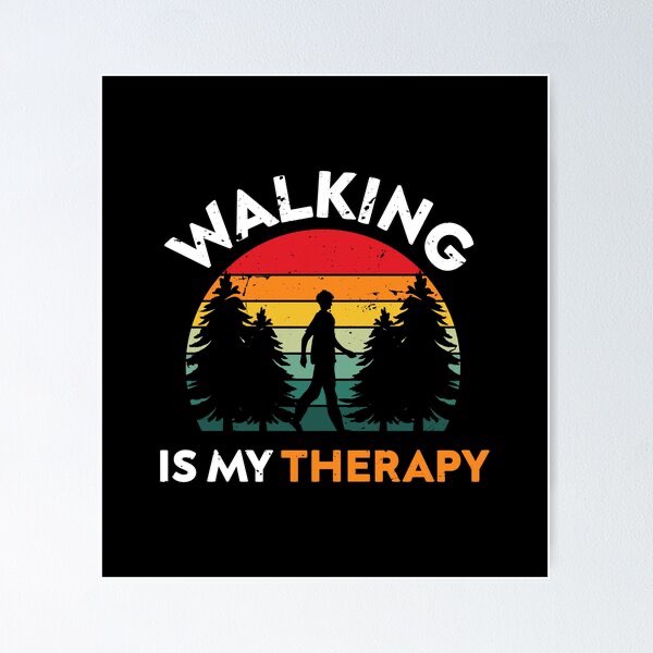 Walking is my therapy logo