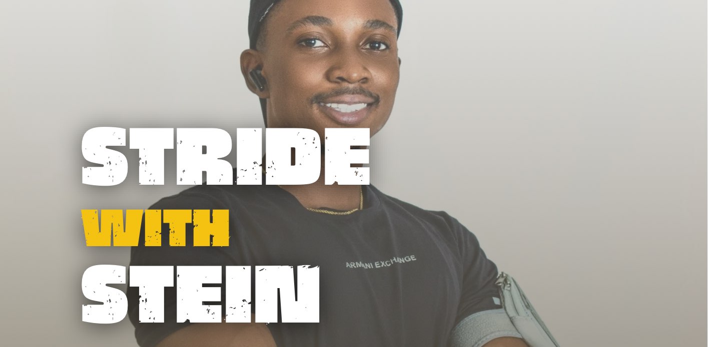 STRIDE WITH STEIN banner