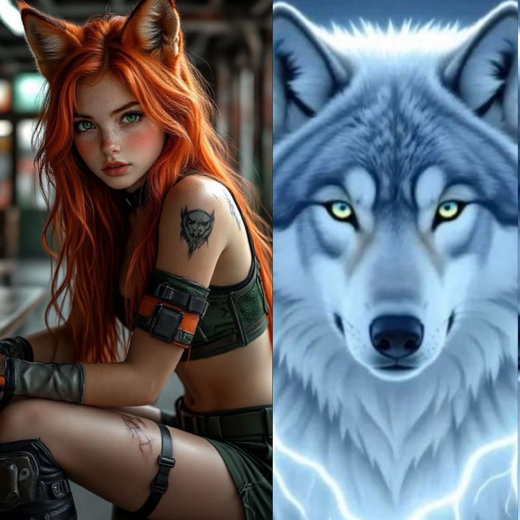 🧚‍♀️/ 🦊 /🐺/👸/😸/👩‍🌾/🐅 logo