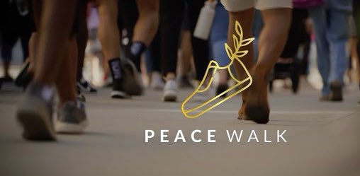 Walk for peace banner