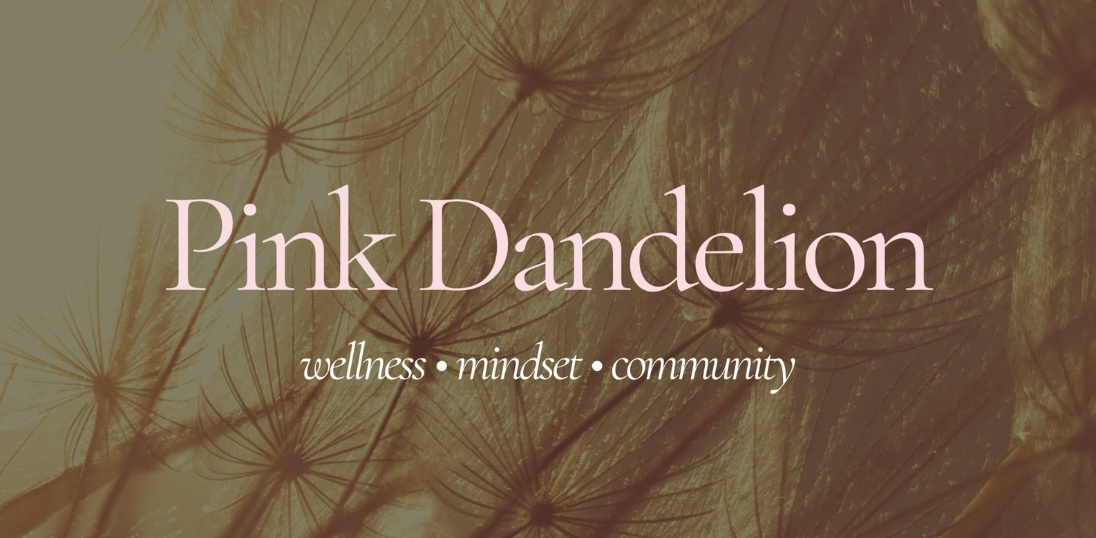 Pink Dandelion banner