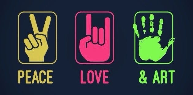 Peace ☮️ and Love ❤️ banner