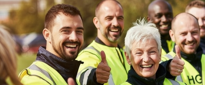 Pozytywni kierowcy HGV banner