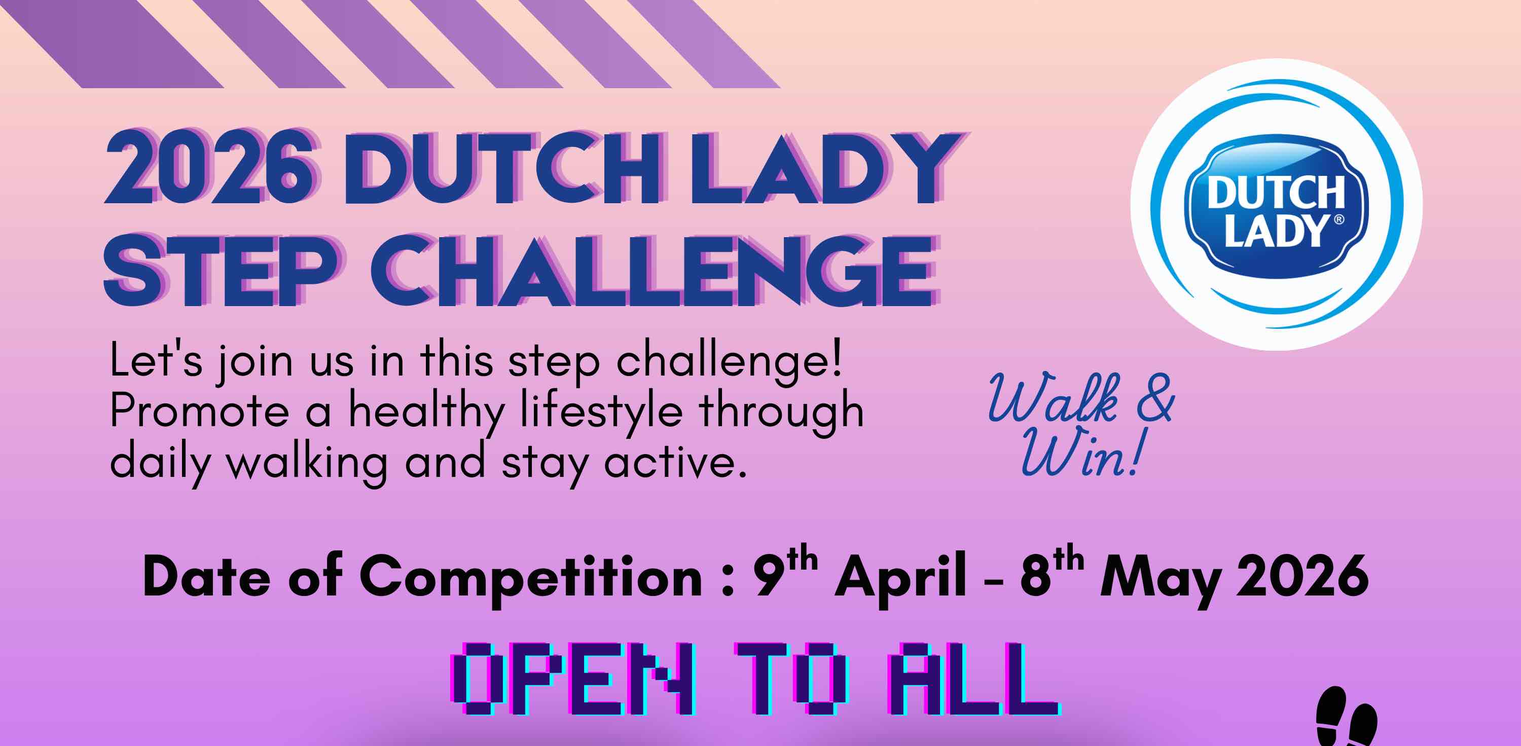 Dutch Lady Step Challenge banner