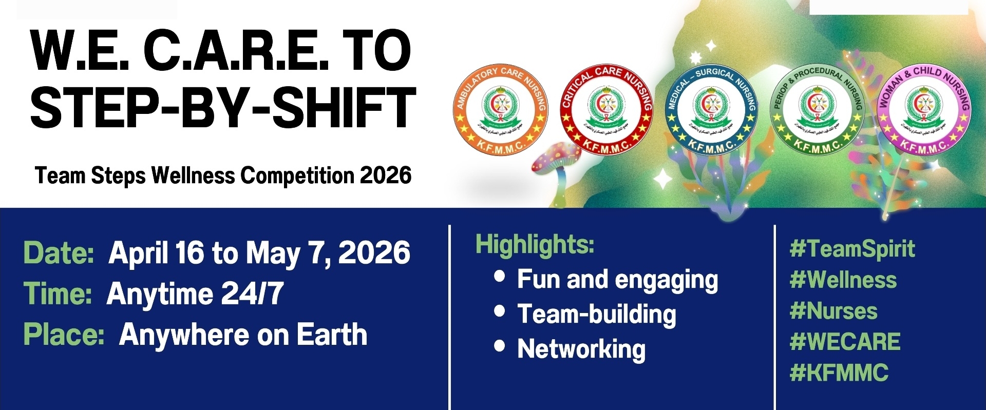 W.E. C.A.R.E. to Step-by-Shift banner