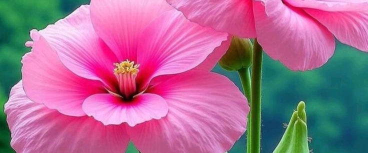 Hibiskus 🌸🍀,♥️💚💙💕❤️,🙋‍♀ banner