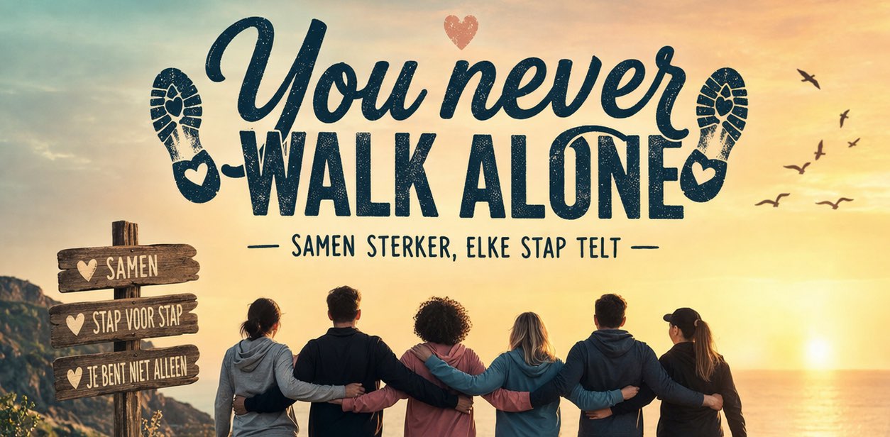 You never walk alone 💙🚶‍♀️🚶 banner