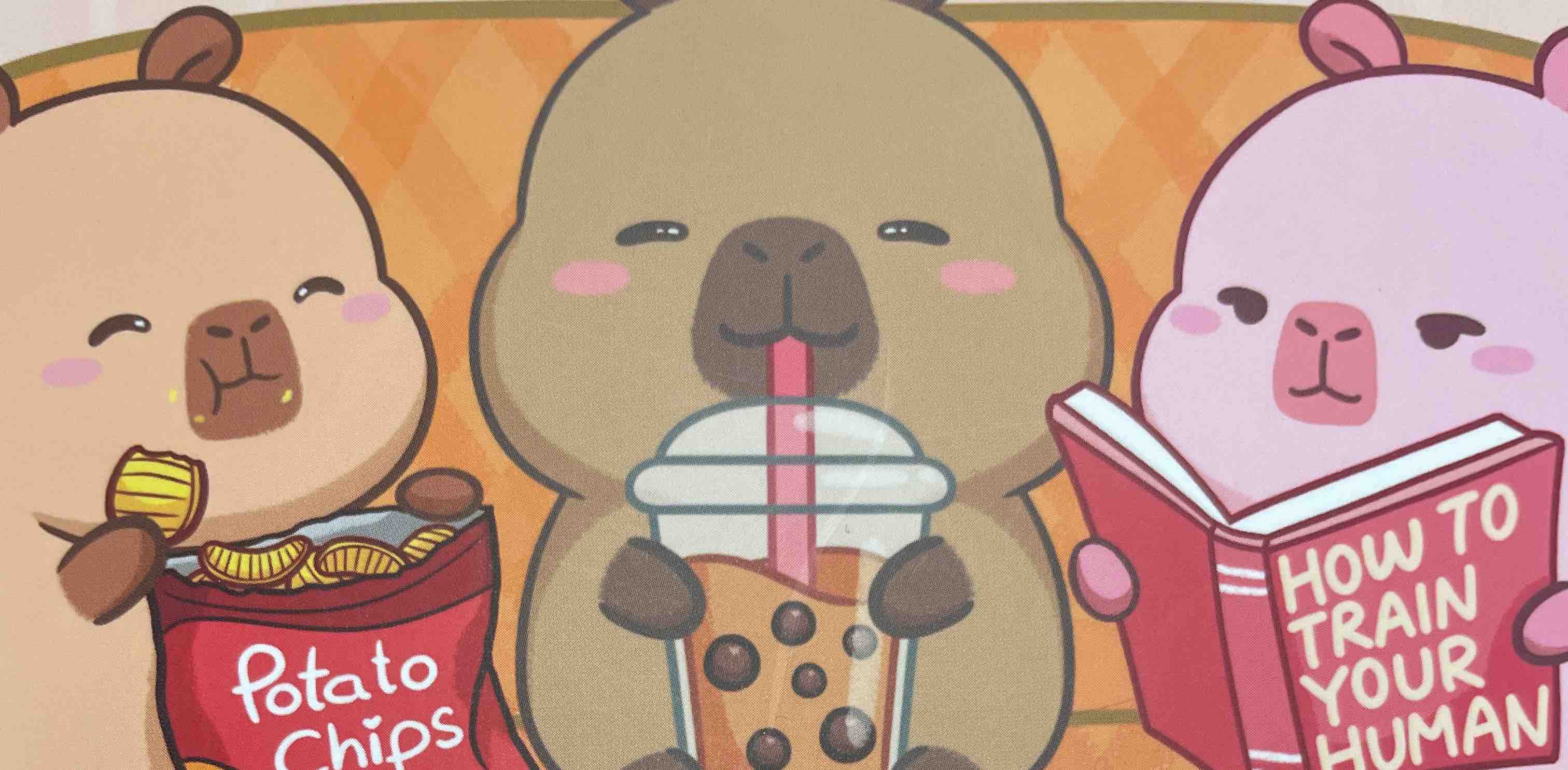 Capybara walking banner