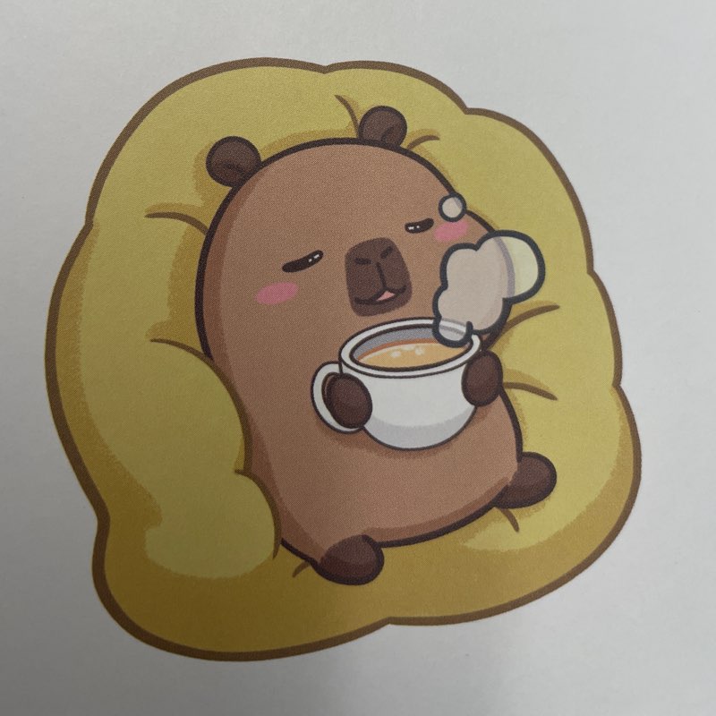 Capybara walking logo