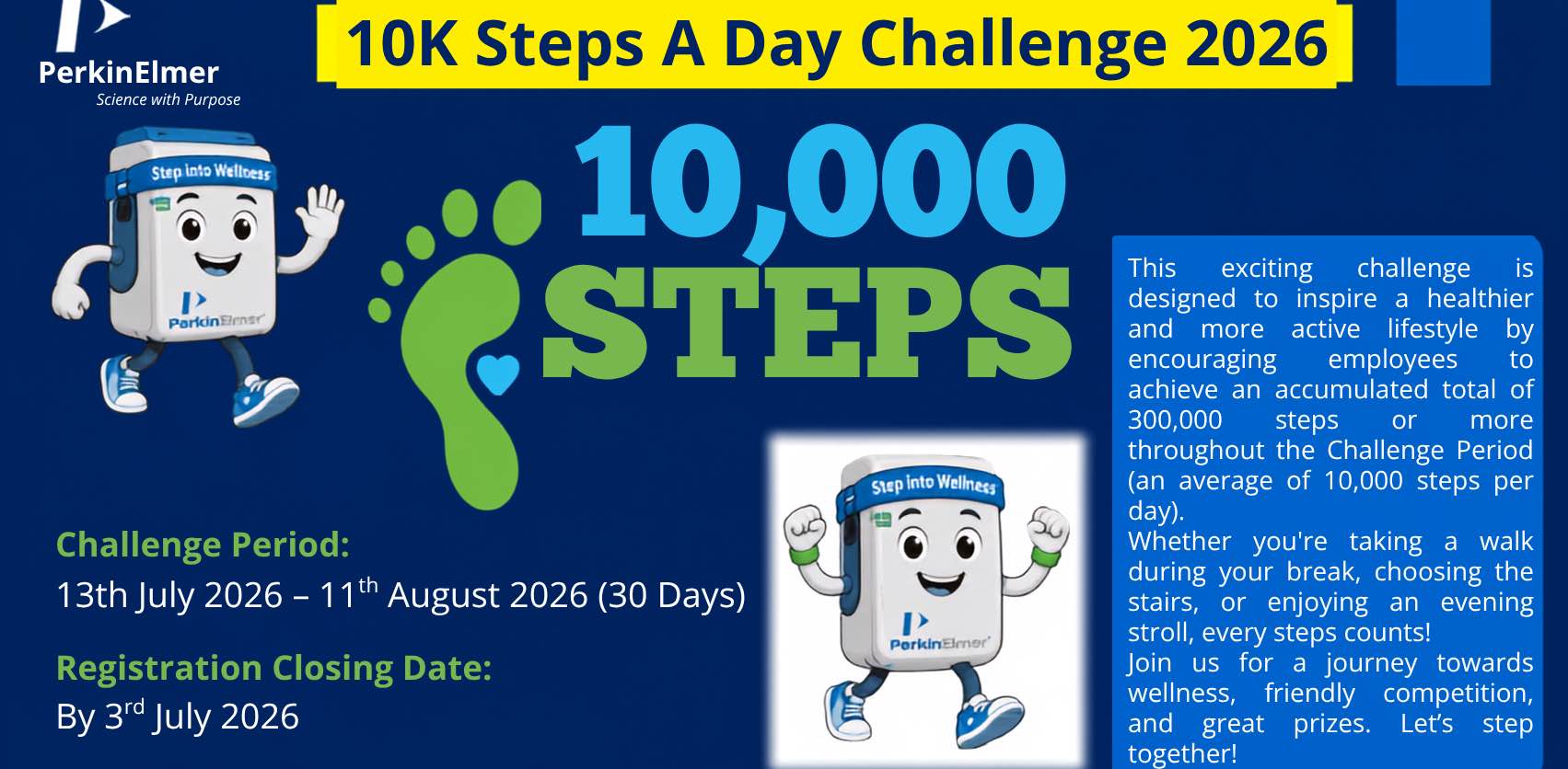 PerkinElmer 10K Steps 2026 banner