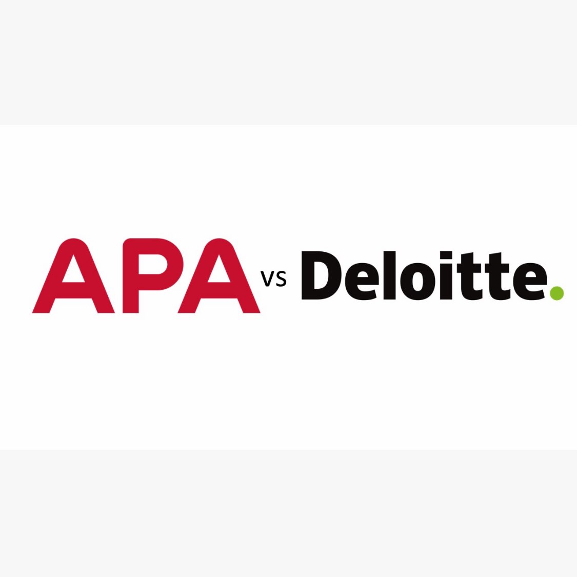 APA vs Deloitte logo