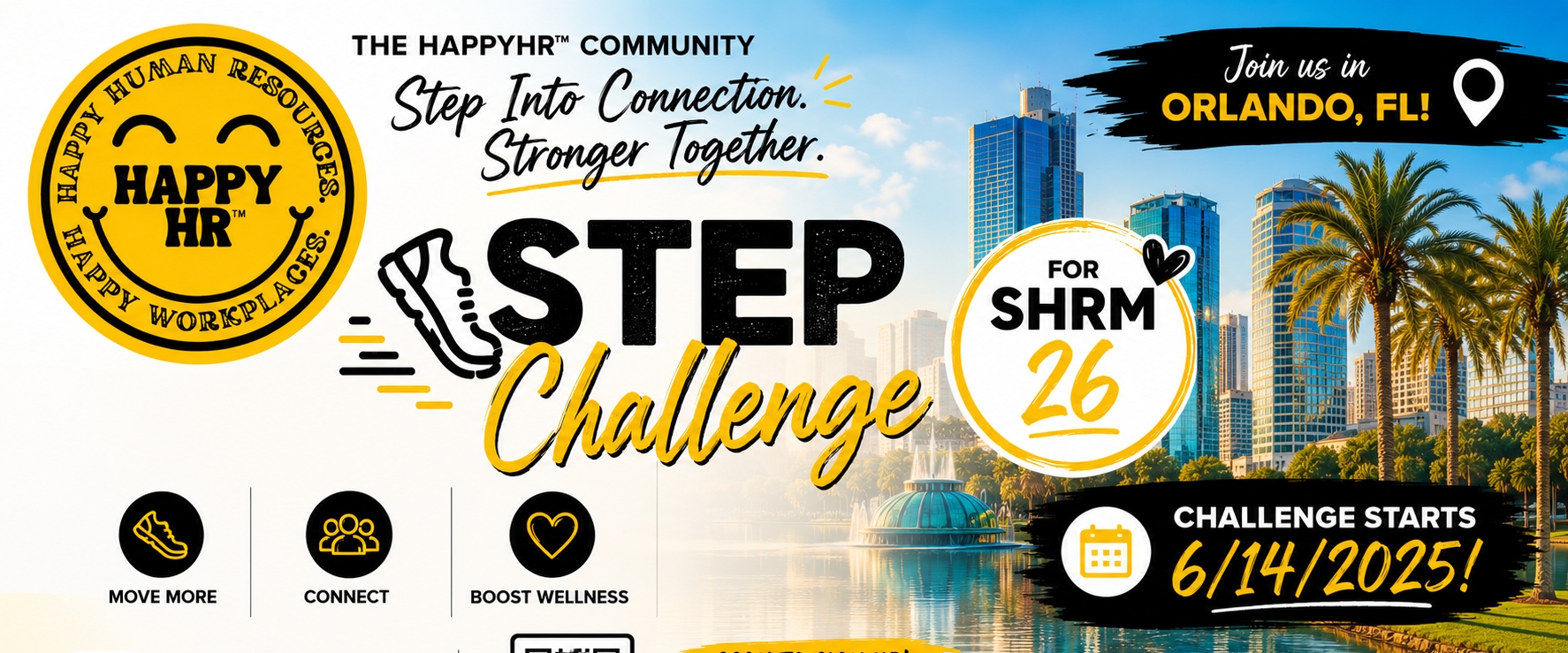 SHRM26 Step Challenge - HappyHR™ banner