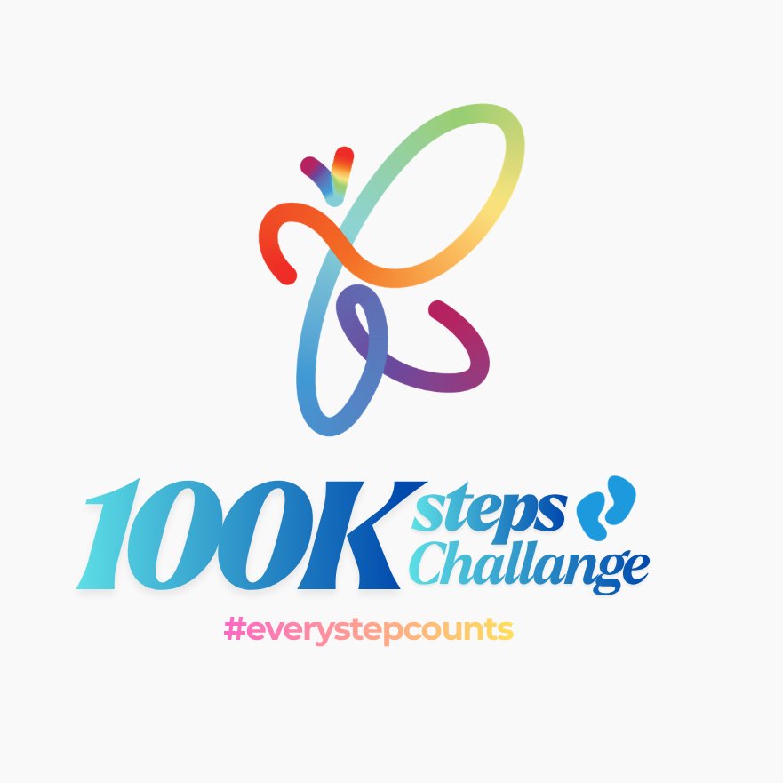 100.000 steps challenge by WFA logo