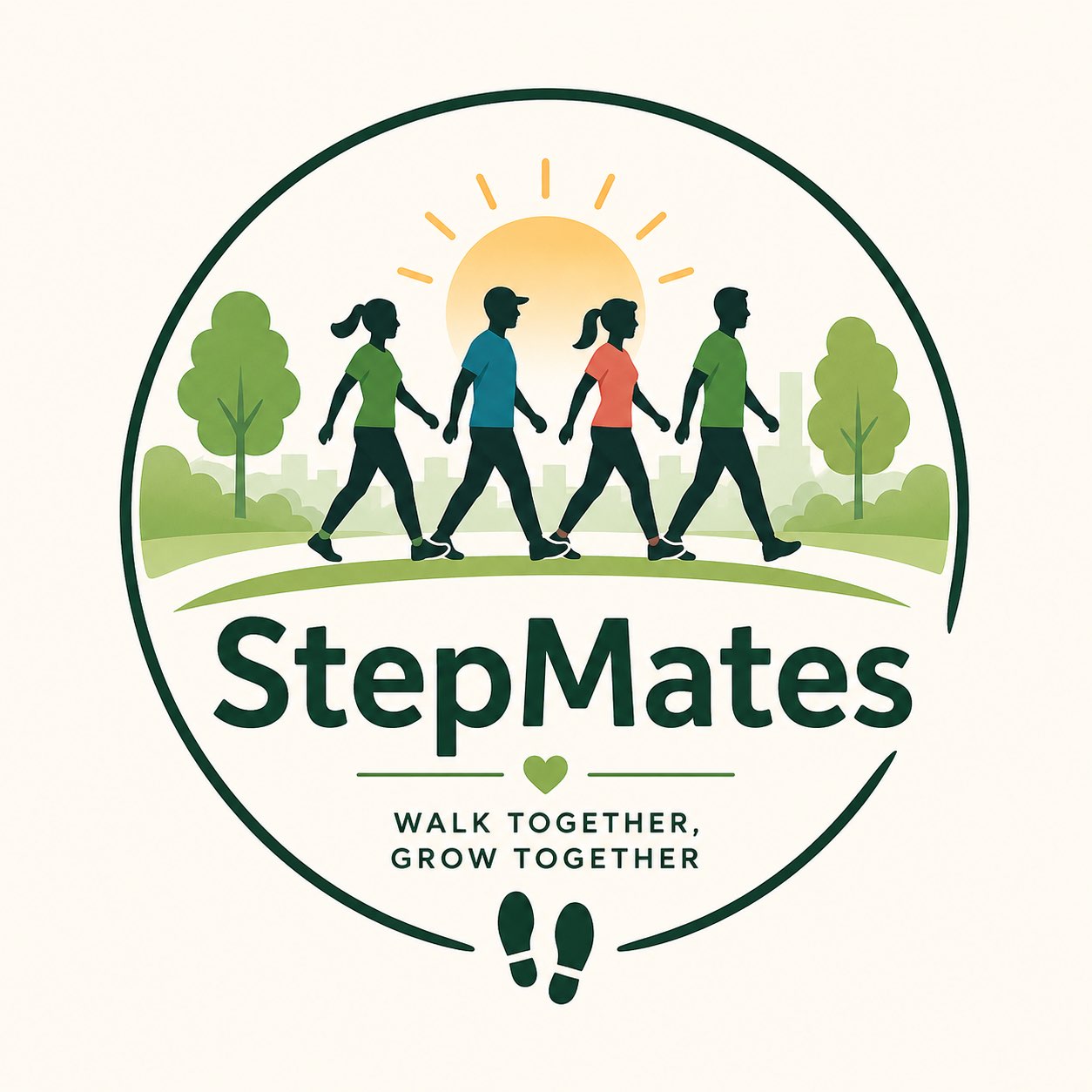 Let's walk & become young logo