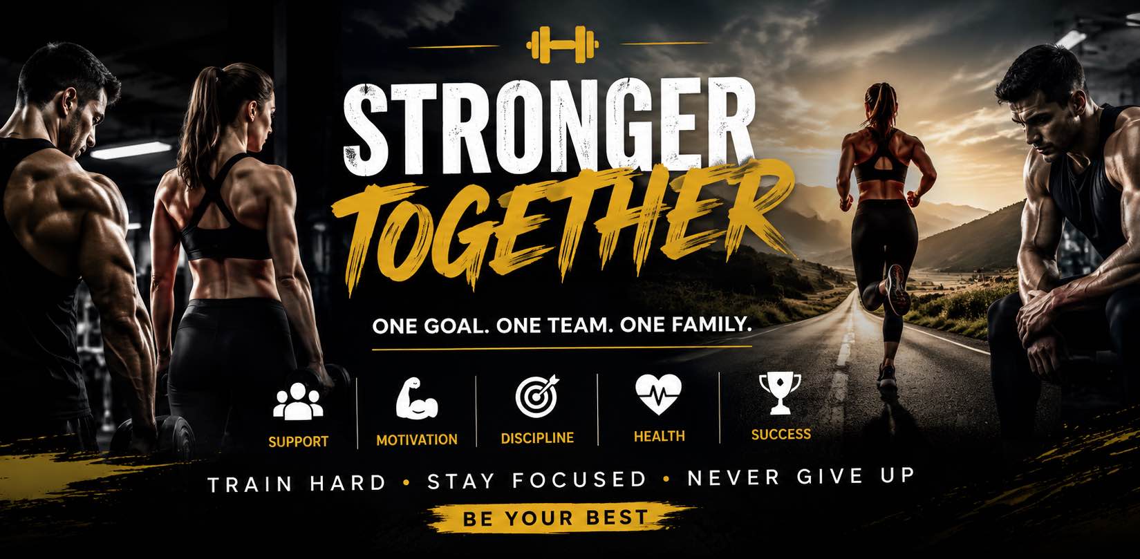 Fitness for over 40s banner