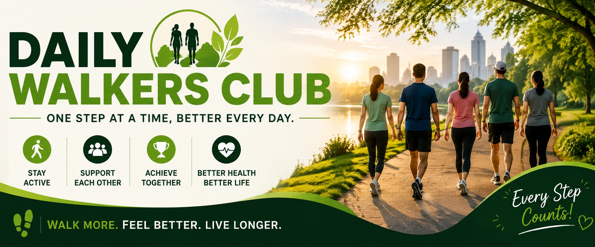 Daily Walkers Club banner