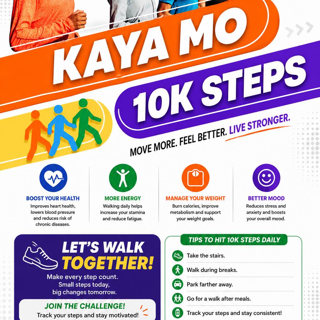 Kaya Mo Mag 10k steps logo