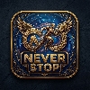 Never Stop logo