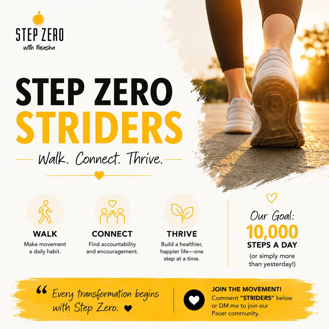 StepZero Striders logo