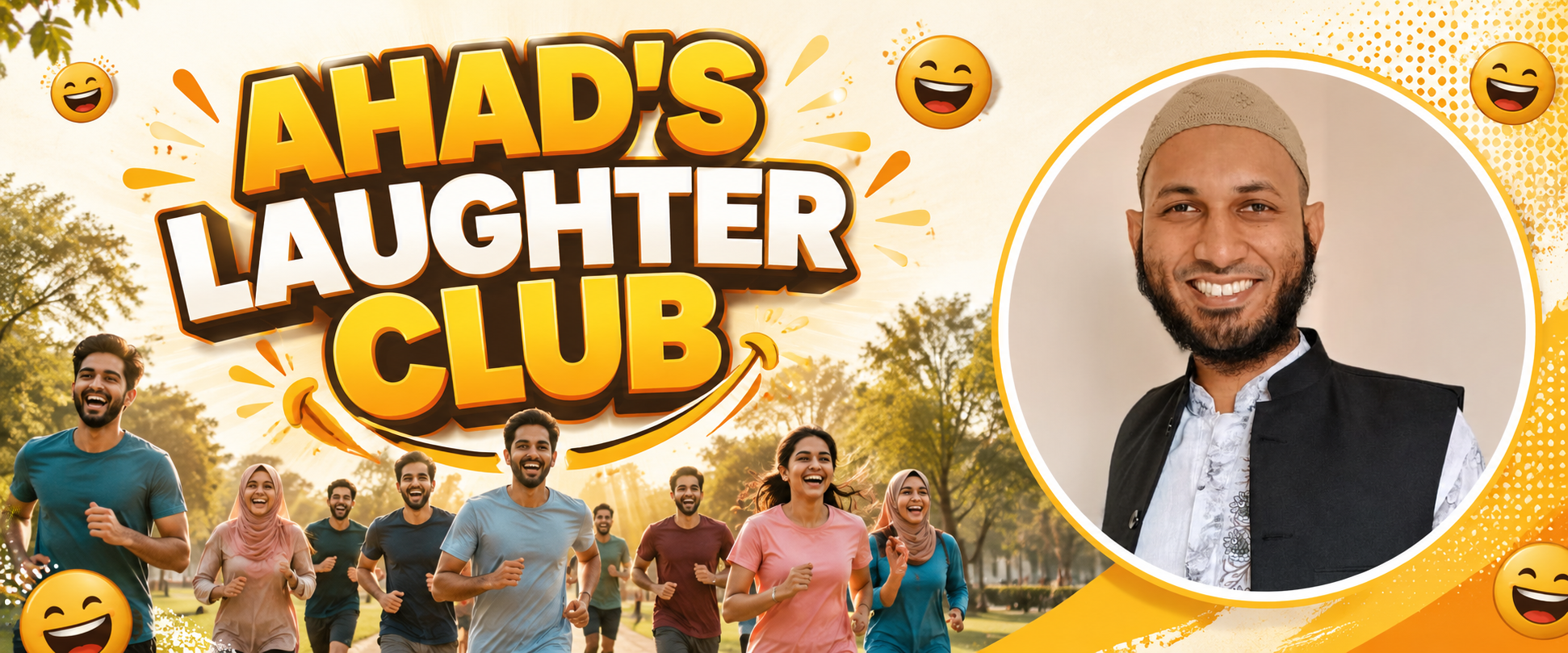 Ahad's laughter club banner