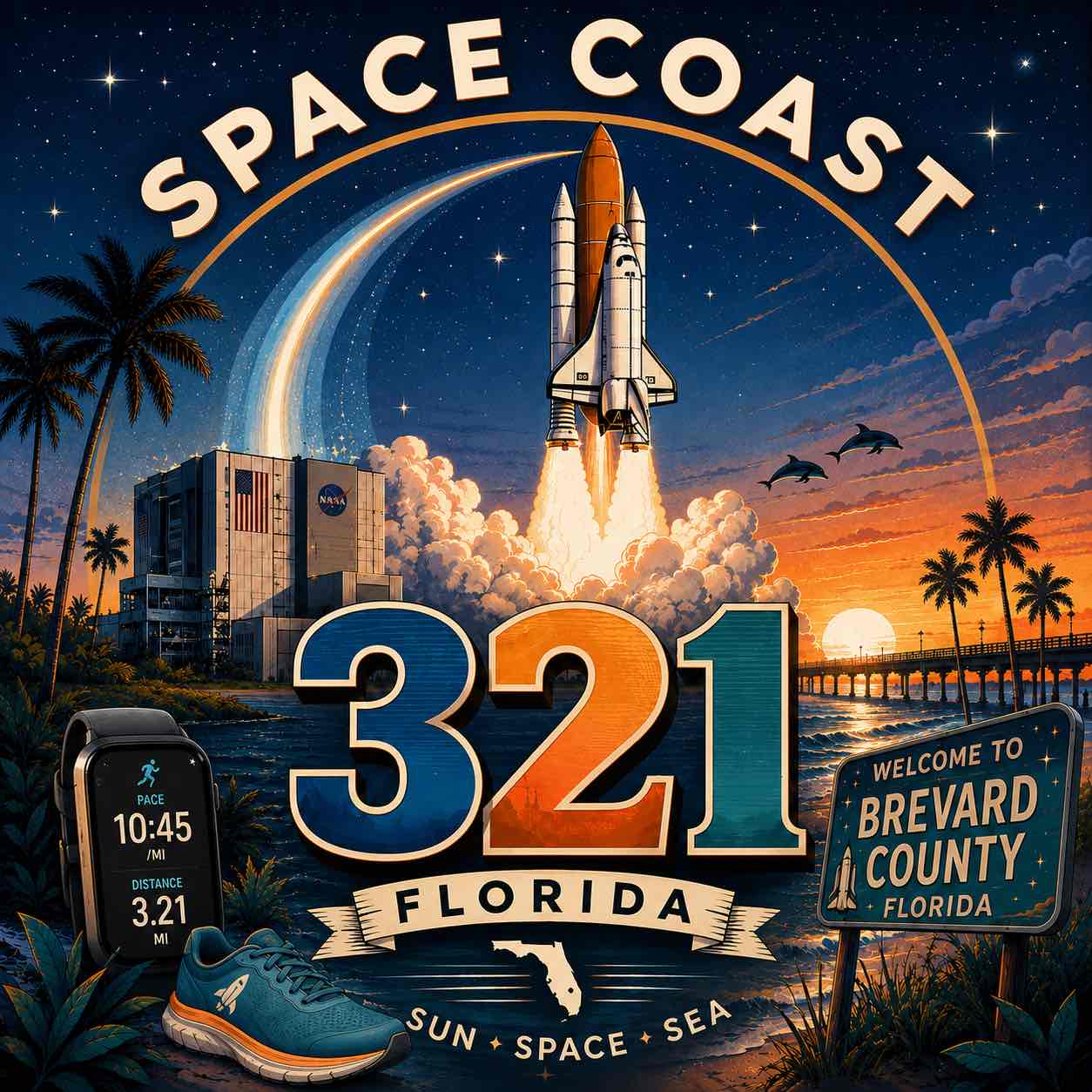 Space Coast 321 logo