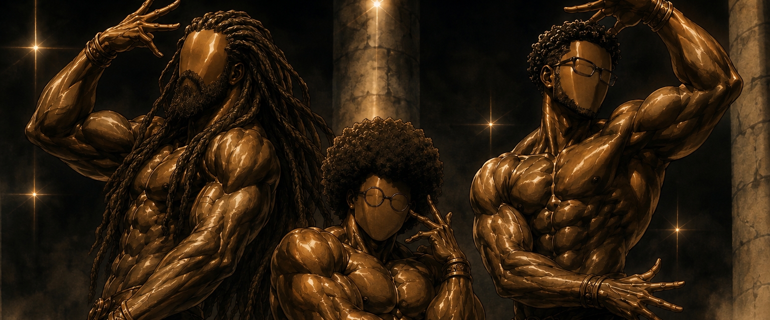 Bronze Men banner