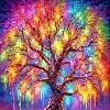 Rainbow.    Tree 5  🌈🌹🌺♥️🌹🌈 logo