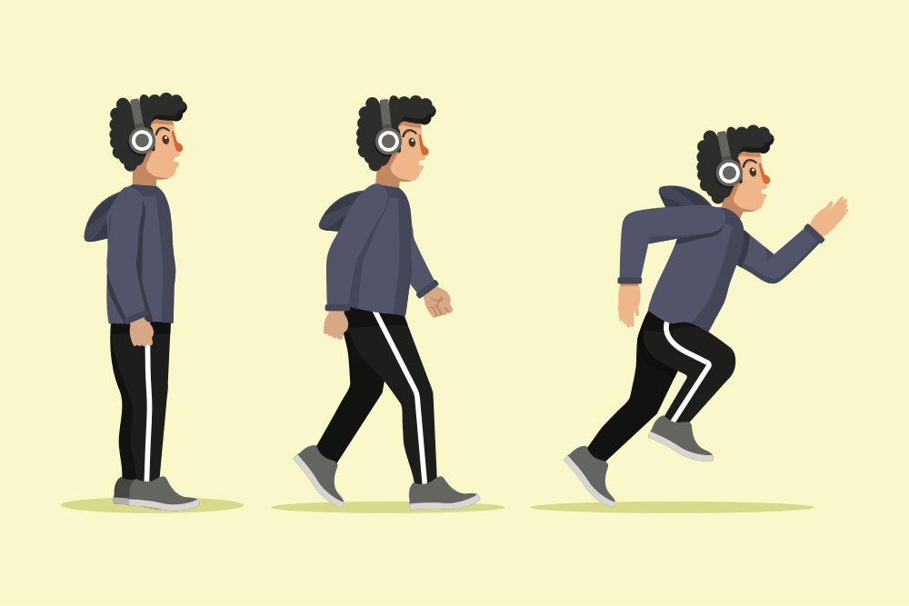 Starting slow and walking before running concept