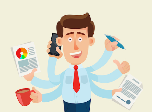 Increased employee productivity concept