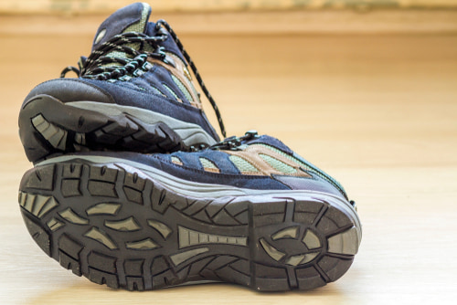 Pair of comfortable walking shoes