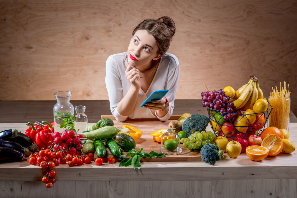 Woman thinking about cutting calories