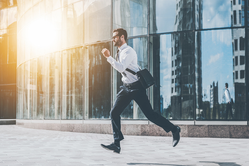 Worker running to get more steps