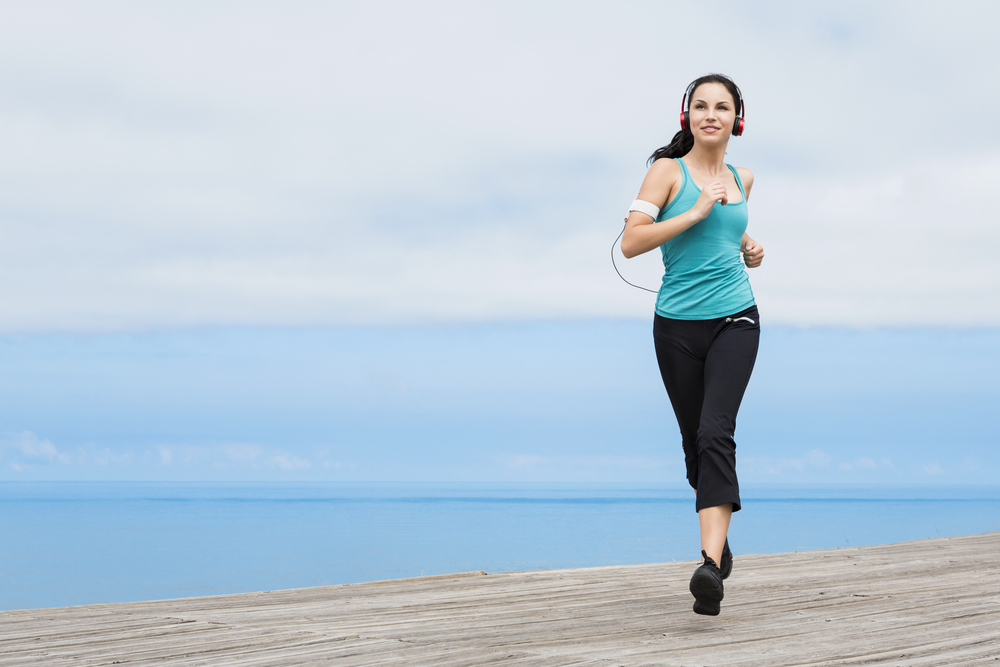 Walking while listening to podcasts or audiobooks