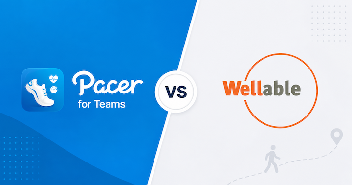 Pacer for Teams vs Wellable workplace step challenge comparison from Pacer for Teams