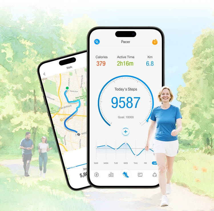 Pacer Walking App Screenshot