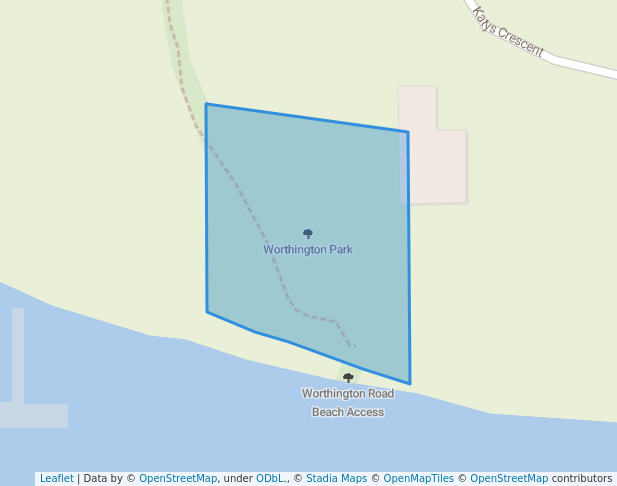 walking in Worthington Park map in Shawnigan Lake