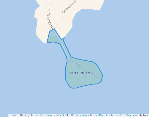 walking in Cana Island map in Baileys Harbor