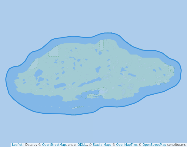 walking in Michipicoten Island Provincial Park map in Michipicoten Island