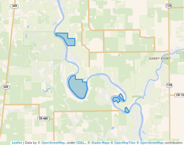 walking in Stuarts Landing Conservation Area map in Branford