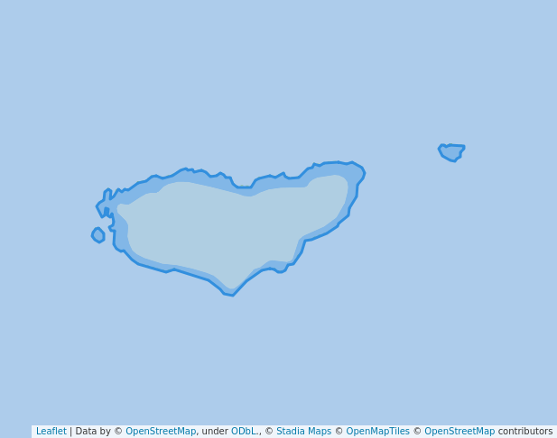walking in Craggy Island Conservation Area map in Emita