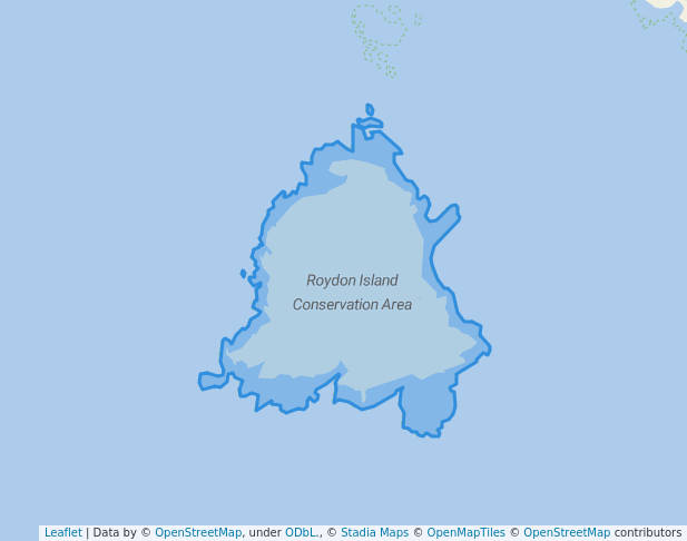 walking in Roydon Island Conservation Area map in Emita