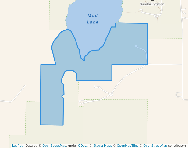 walking in Mud Lake Fen And Wet Prairie State Natural Area map in Lake Mills