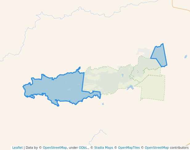 walking in Great Basalt Wall National Park map in Toll