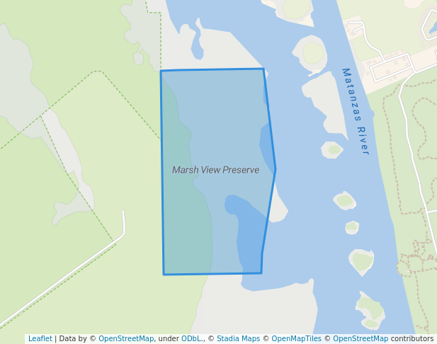 walking in Marsh View Preserve map in Palm Coast