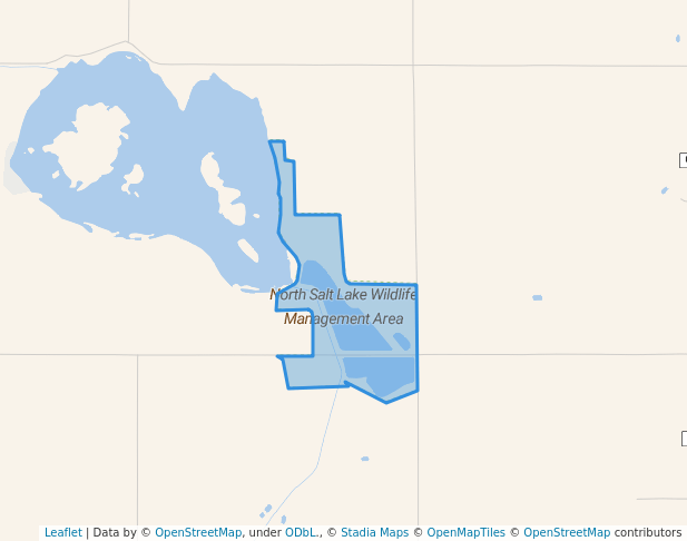 walking in North Salt Lake Wildlife Management Area map in Drayton
