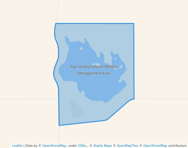 Ray Holland Marsh Wildlife Management Area in Dazey | Map and Routes